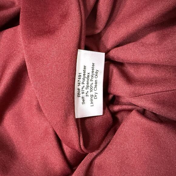 Katie May Lucy Gown Dress Square Neck Burgundy Women’s Size 12 - Picture 12 of 12